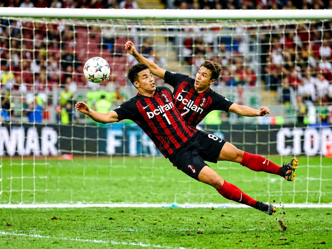 AC米兰门将球员扑救精彩瞬间